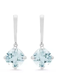 ct. t.w. Aquamarine Drop Earrings