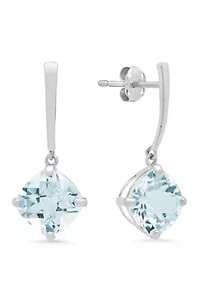 ct. t.w. Aquamarine Drop Earrings