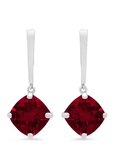 4.2 ct. t.w. Garnet Drop Earrings