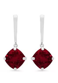 4.2 ct. t.w. Garnet Drop Earrings