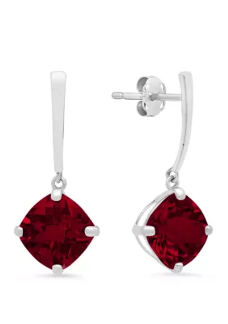 4.2 ct. t.w. Garnet Drop Earrings