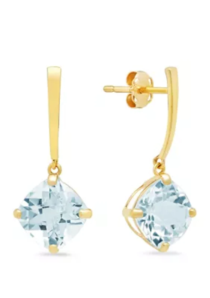 Aquamarine Drop Earrings