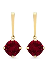 4.2 ct. t.w. Garnet Drop Earrings
