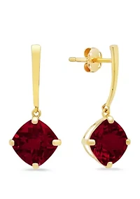 4.2 ct. t.w. Garnet Drop Earrings