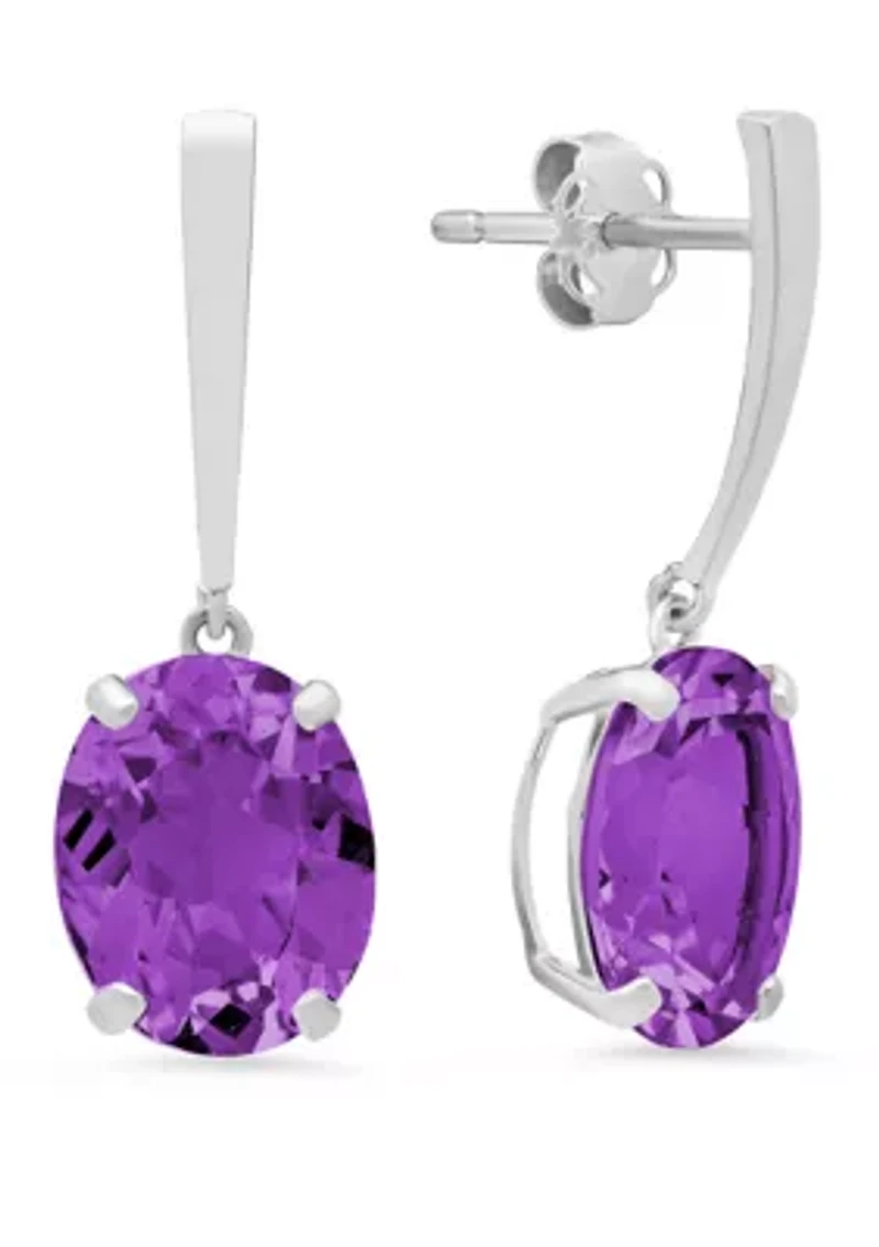 5 ct. t.w. Amethyst Drop Earrings