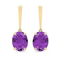 5 ct. t.w. Amethyst Drop Earrings