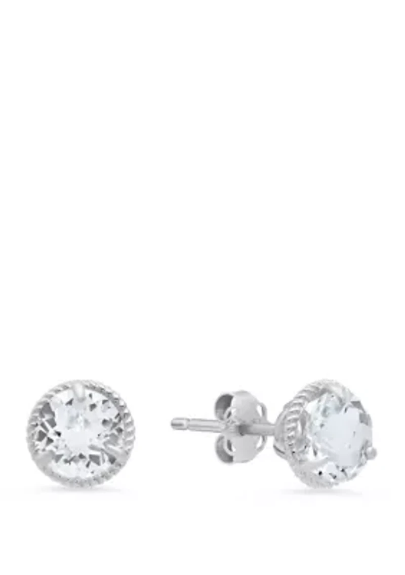 2 ct. t.w. White Topaz Stud Earrings