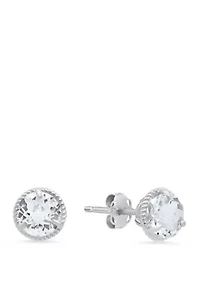 2 ct. t.w. White Topaz Stud Earrings
