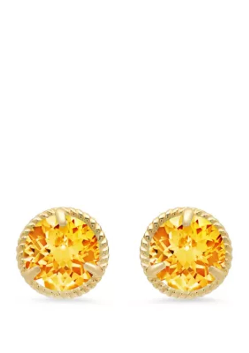 1.6 ct. t.w. Citrine Stud Earrings