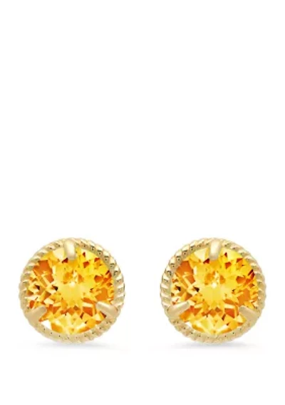 1.6 ct. t.w. Citrine Stud Earrings