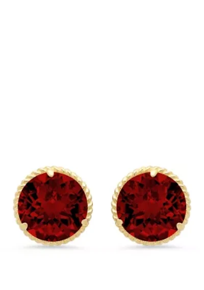 Garnet Stud Earrings
