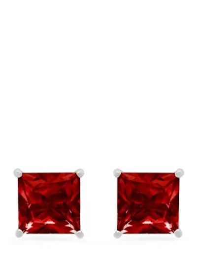 ct. t.w. Garnet Stud Earrings