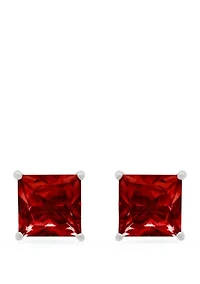 ct. t.w. Garnet Stud Earrings