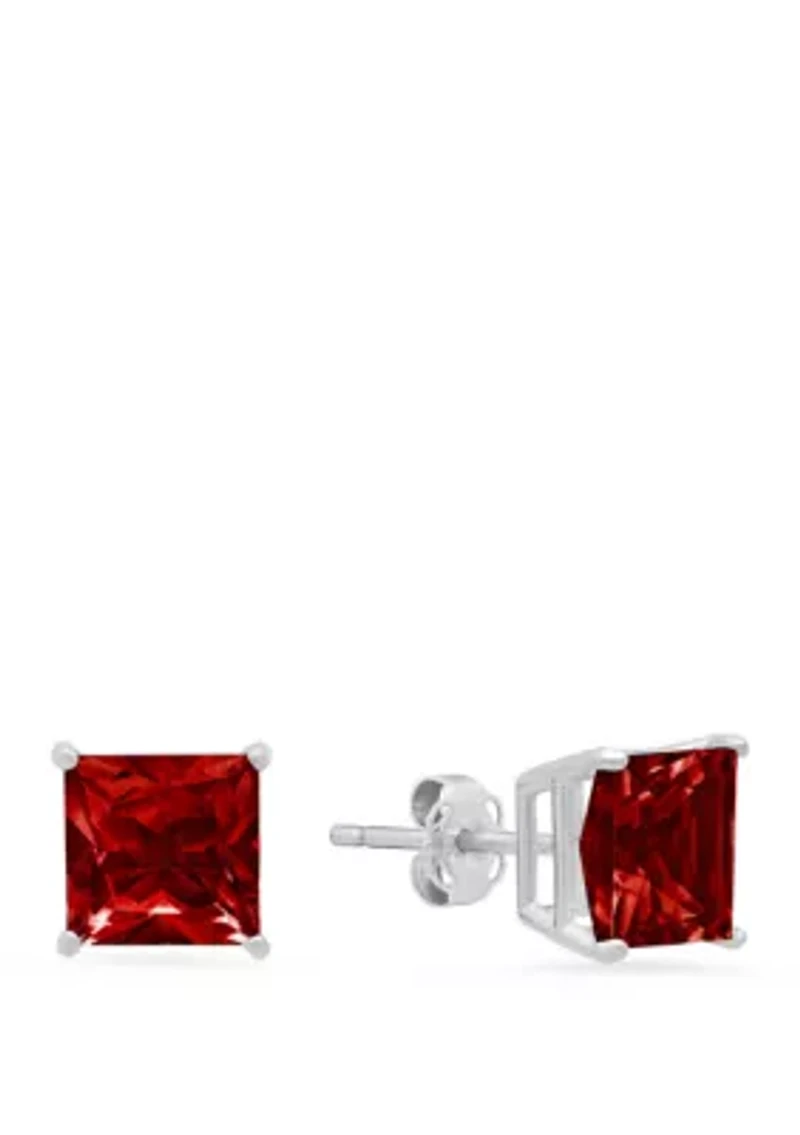 ct. t.w. Garnet Stud Earrings