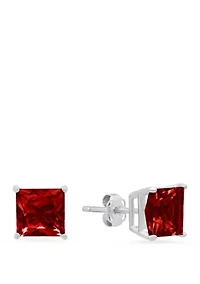 ct. t.w. Garnet Stud Earrings