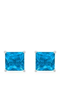 3 ct. t.w. Swiss Blue Topaz Stud Earrings