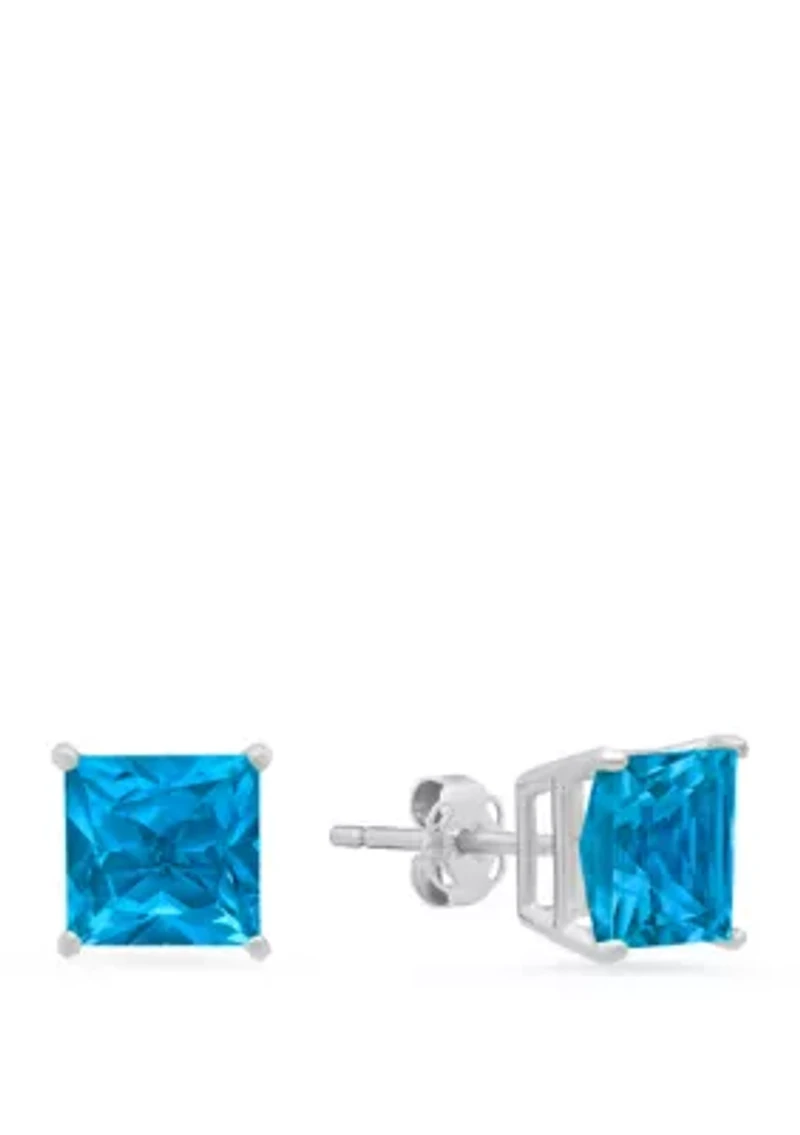 3 ct. t.w. Swiss Blue Topaz Stud Earrings