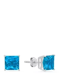 3 ct. t.w. Swiss Blue Topaz Stud Earrings
