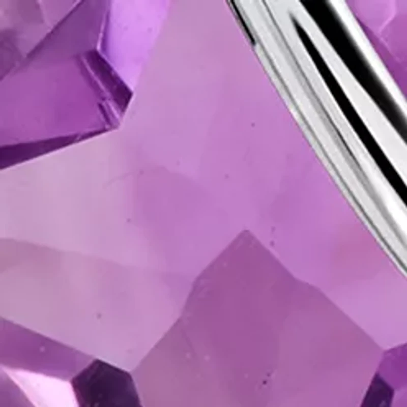 Sterling Silver 7MM Princess Cut Gemstone Drop Earrings