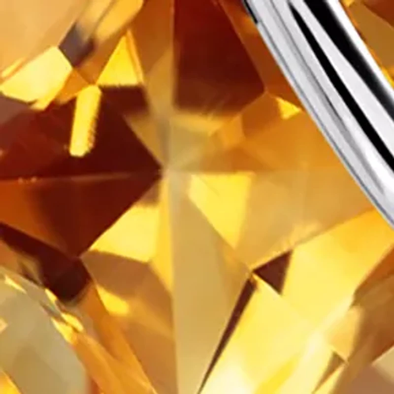 Sterling Silver 7MM Princess Cut Gemstone Drop Earrings