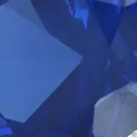 Round Created Blue Sapphire Statement Hoop Earrings in Sterling Silver (0.9 Inches)