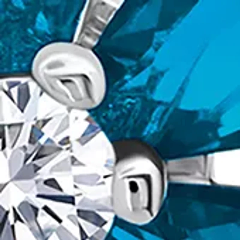 Londen Blue Topaz Flower Stud Earrings in 925 Sterling Silver 