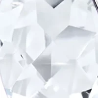 Created White Sapphire Oval Shape Dangle Earrings in 925 Sterling Silver 