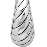 925 Sterling Silver Hoop Earrings for Women | Lightweight Oxidized Braided Twist Chunky Silver Earrings | Hypoallergenic Anti Tarnish Silver Hoop Earrings for Women by MAX + STONE