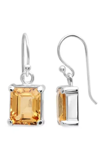 4 ct. t.w. Citrine Earrings in Sterling Silver 