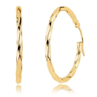 Solid 10K Gold Hoop Earrings with Secure Closure | Hypoallergenic Real 10K Gold Hoop Earrings for Women | Anti Tarnish 10 Karat Earring Hoops with Secure Closure by MAX + STONE
