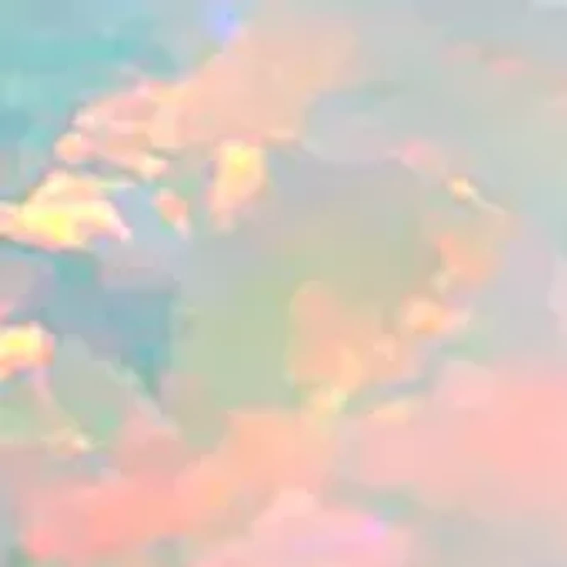 Sterling Silver Round Checkerboard Cut Created Opal Leverback Earrings 