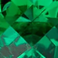 10K Yellow Gold Round Checkerboard-Cut 2.9 ct. t.w. Lab Created Emerald Lever Back Earrings (8 Millimeter)