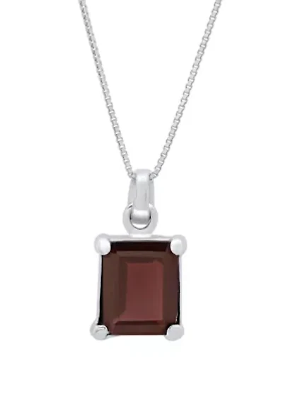 2.5 ct. t.w. Garnet Pendant Necklace in Sterling Silver 