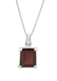 2.5 ct. t.w. Garnet Pendant Necklace in Sterling Silver 