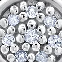 1/10 ct. t.w. Diamond Round Pendant Necklace and Stud Earrings Set in Sterling Silver 