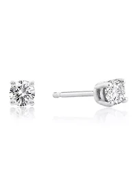 1/4 ct. t.w. Lab Created Diamond IGI Certified Solitaire Grown Stud Earrings 14K White Gold