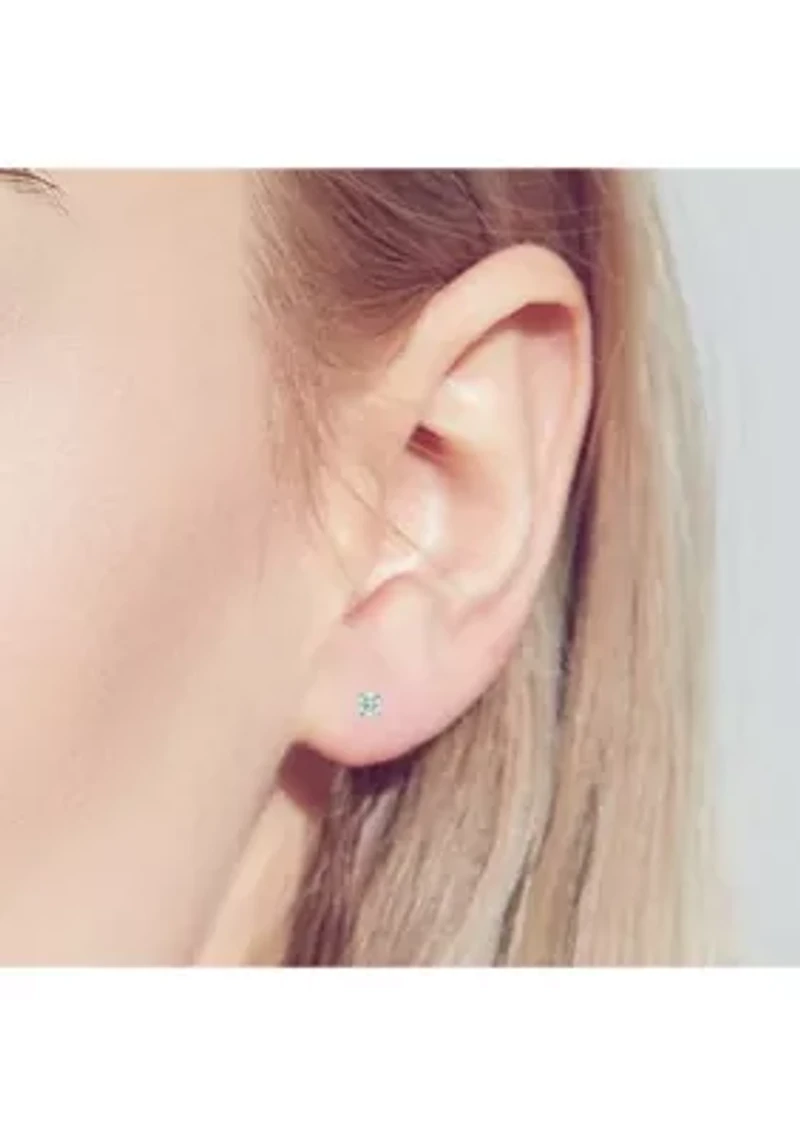 1/4 ct. t.w. Lab Created Diamond IGI Certified Solitaire Grown Stud Earrings 14K White Gold