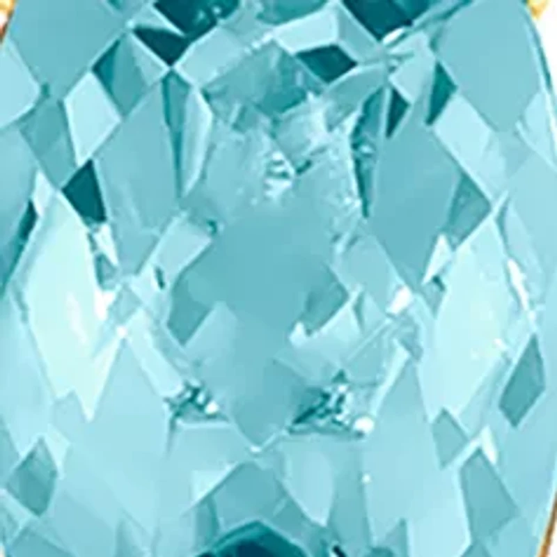 1/5 ct. t.w. Vanilla Diamond® and 2.4 ct. t.w. Aquamarine Pendant Necklace and Earrings Set in 14K Honey Gold™