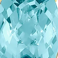 1/5 ct. t.w. Vanilla Diamond® and 2.4 ct. t.w. Aquamarine Pendant Necklace and Earrings Set in 14K Honey Gold™