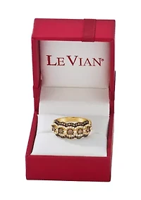 1.2 ct. t.w. Chocolate Diamonds® and Nude Diamonds™ Ring 14K Honey Gold™