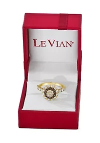 Ring featuring 1.62 ct. t.w. Nude Diamonds™ and Chocolate Diamonds® set 14K Honey Gold™