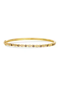1/5 ct. t.w. Chocolate Diamonds®, 1/5 ct. t.w. Nude Diamonds™ Bangle Bracelet set in 14K Honey Gold™