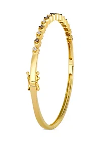 1/5 ct. t.w. Chocolate Diamonds®, 1/5 ct. t.w. Nude Diamonds™ Bangle Bracelet set in 14K Honey Gold™