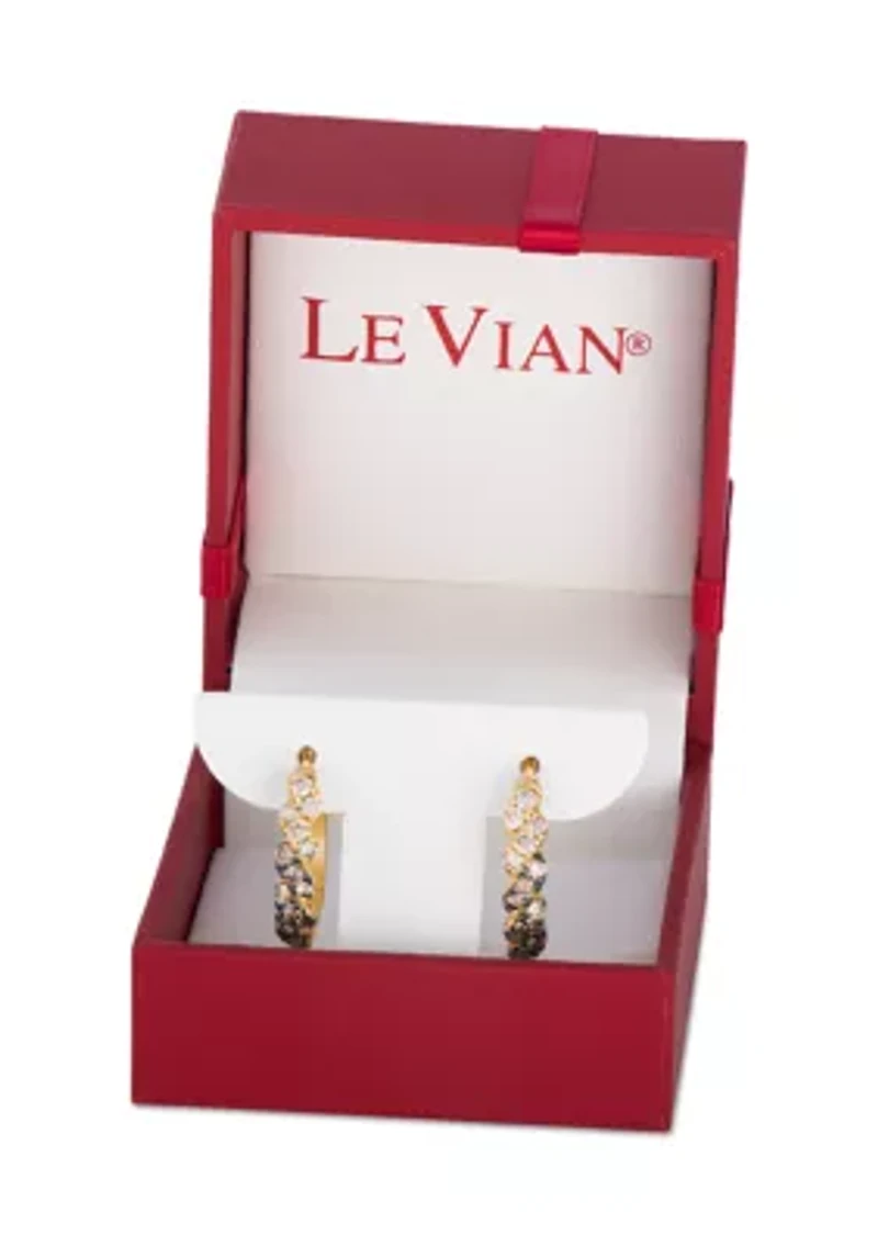 Ombre® Earrings featuring 5/8 ct. t.w. Chocolate Ombré® Diamonds set in 14K Honey Gold™