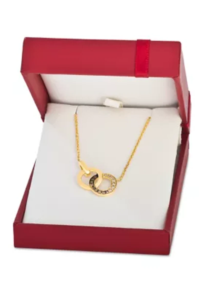 Ombre® Adjustable Necklace featuring 1/5 ct. t.w. Chocolate Ombré® Diamonds set in 14K Honey Gold™