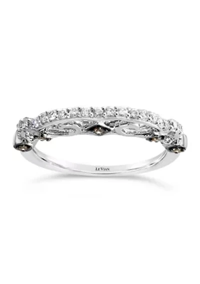 Bridal® Ring featuring  1/20 ct. t.w. Chocolate Diamonds® and 1/5 ct. t.w. Vanilla Diamonds®  set in 14K Vanilla Gold®
