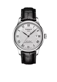 Men's Le Locle Powermatic 80 Leather Watch
