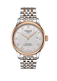 2 Tone Stainless Steel Swiss Automatic Le Locle Bracelet 39 mm Watch