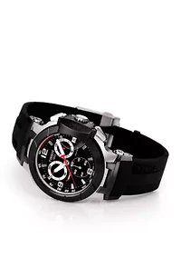 Men's Stainless Steel T-Race Chronograph Silicone Watch