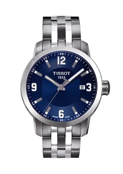  Men's PRC 200 Stainless Steel and Blue Watch
